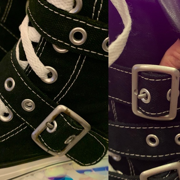 All Star Chuck Taylor Converse Knee High buckle sneakers. - Picture 14 of 17